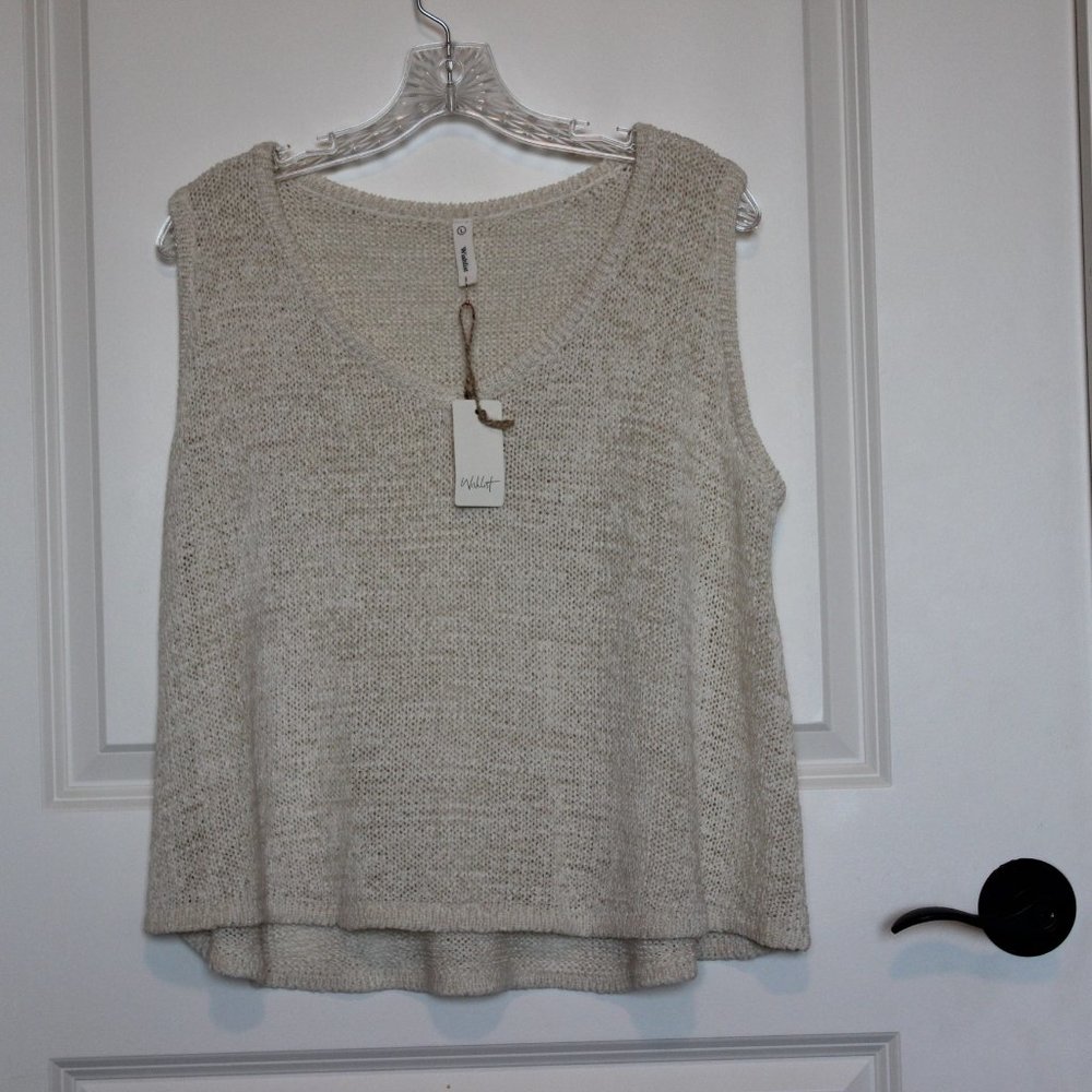 ivory knit tank